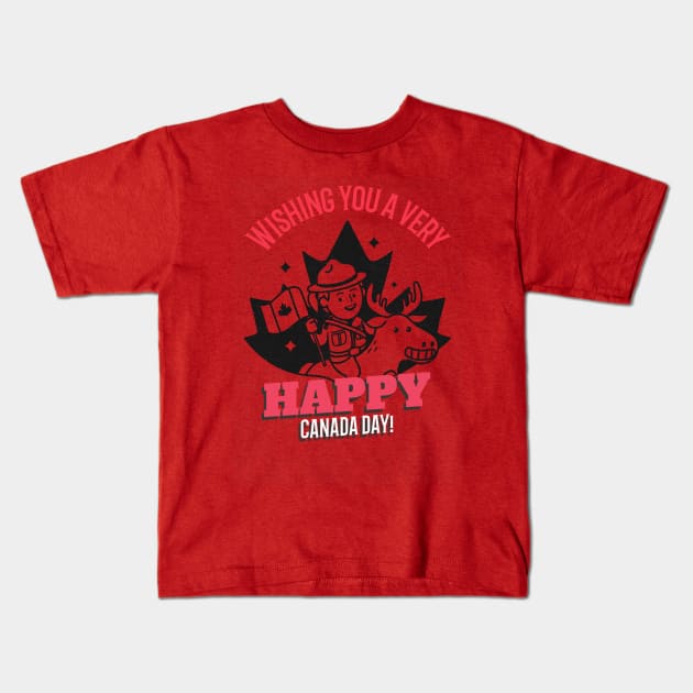 Happy Canada Day! Kids T-Shirt by WizardingWorld